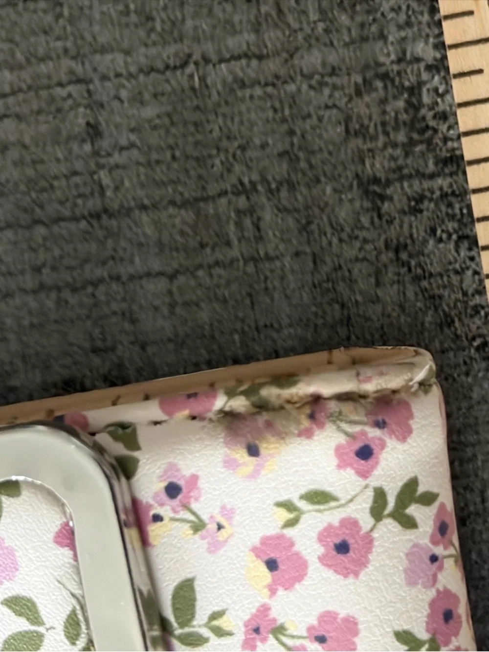 Nine West Floral Envelope Wallet Snap Clutch Pink Flower Print